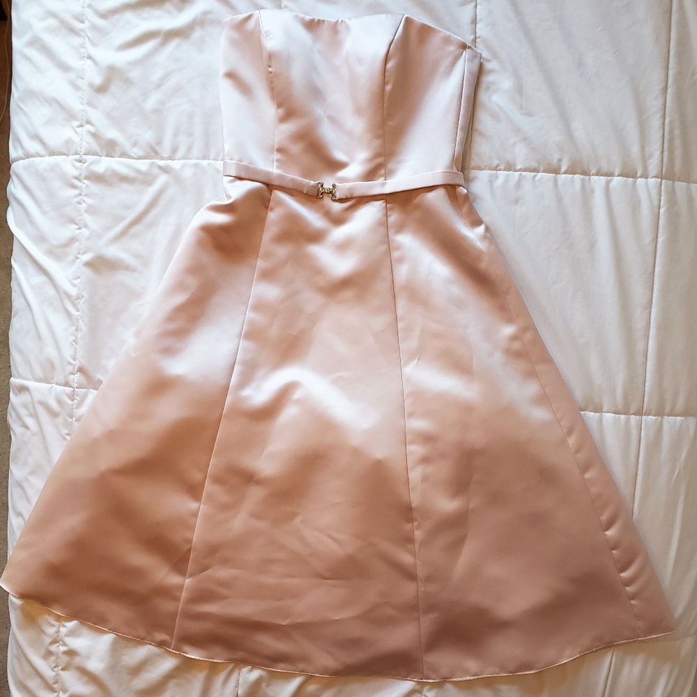 Sweetheart strapless bridesmaid dress